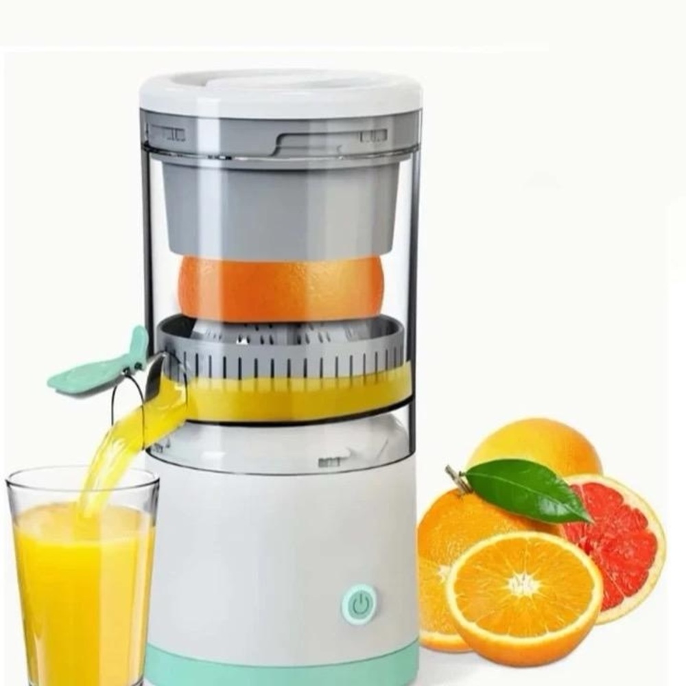 Sleek White and Gray Citrus Juicer Essential Kitchen Tool